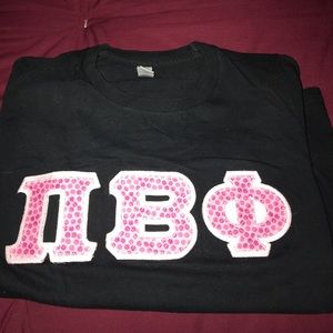 STITCHED pi phi women’s fitted tee